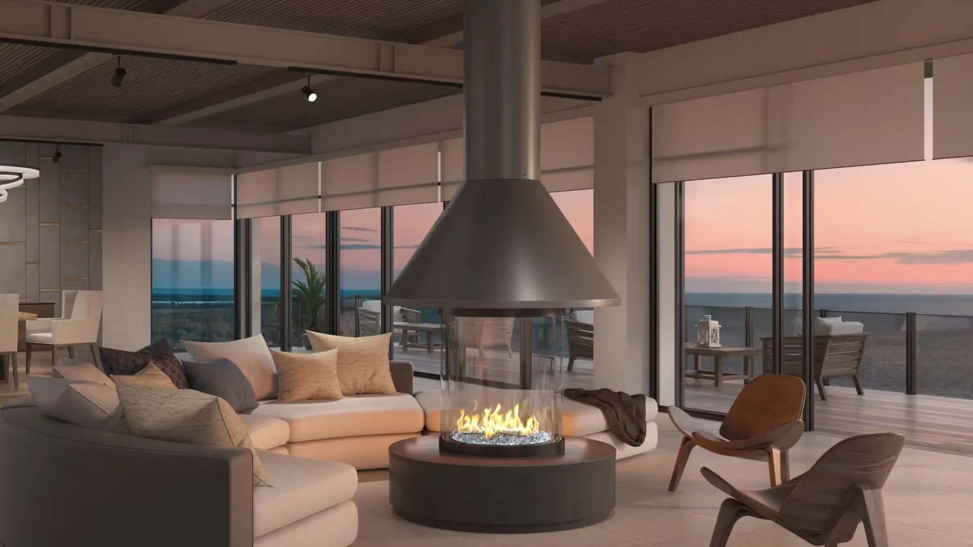 Custom Round Fireplaces by Stellar by Heat and Glo